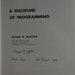 A Discipline of Programming,Used
