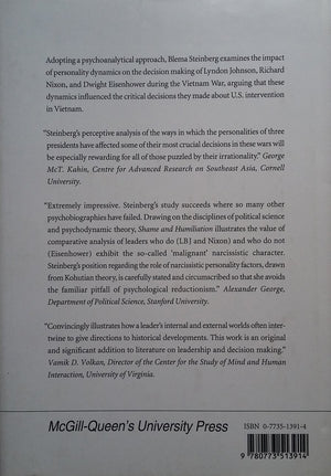 Shame and Humiliation: Presidential Decision Making on Vietnam,Used