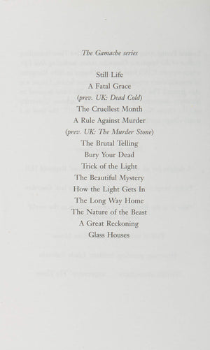 The Cruellest Month,Used