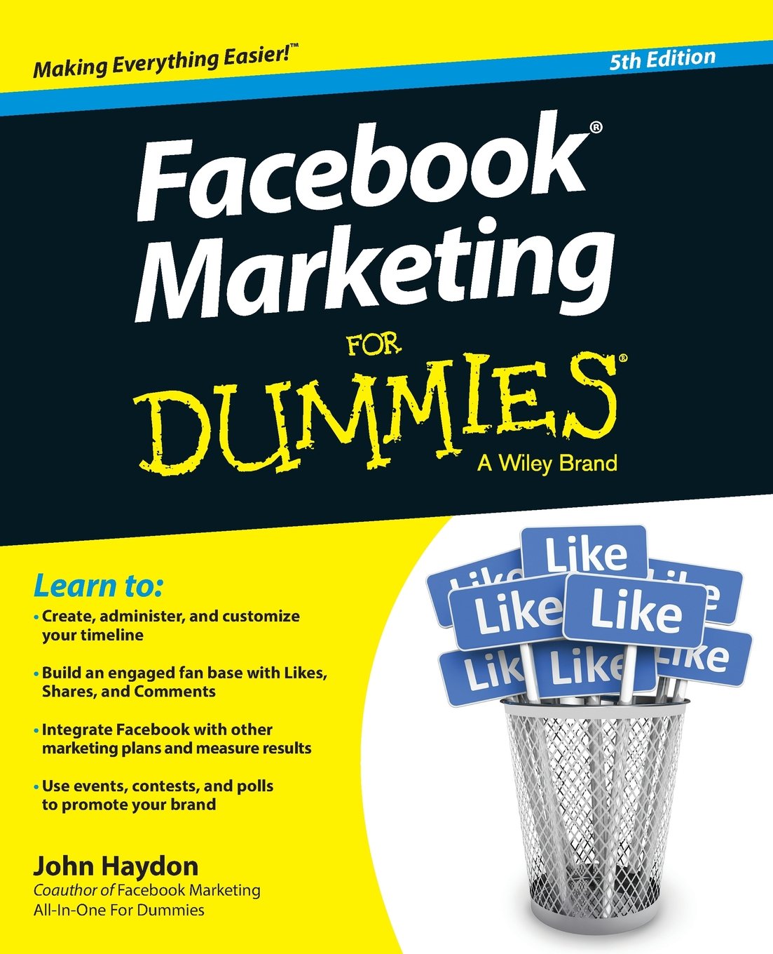 Facebook Marketing For Dummies, 5th Edition (For Dummies Series),Used