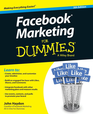 Facebook Marketing For Dummies, 5th Edition (For Dummies Series),Used