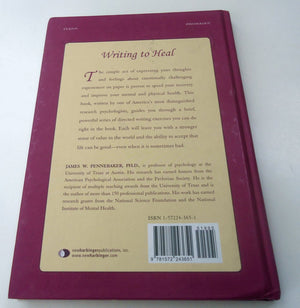 Writing to Heal: A Guided Journal for Recovering from Trauma and Emotional Upheaval,Used