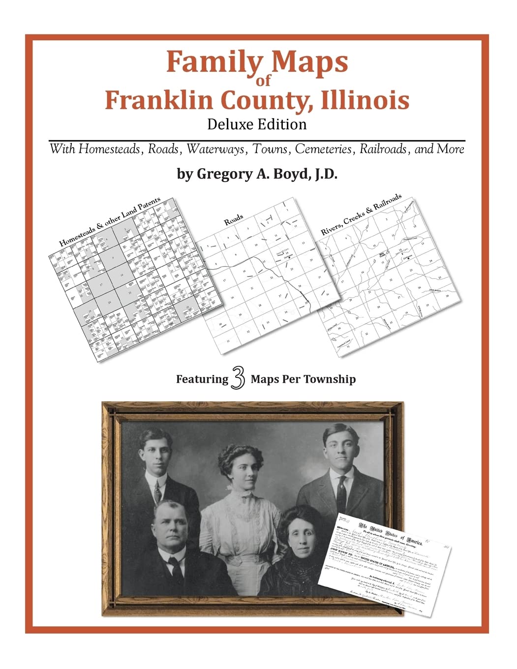 Family Maps of Franklin County, Illinois,Used