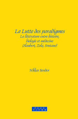 La Lutte Des Paradigmes: La Littrature Entre Histoire, Biologie Et Mdecine  Flaubert, Zola, Fontane (Faux Titre, 351) (Fren,Used