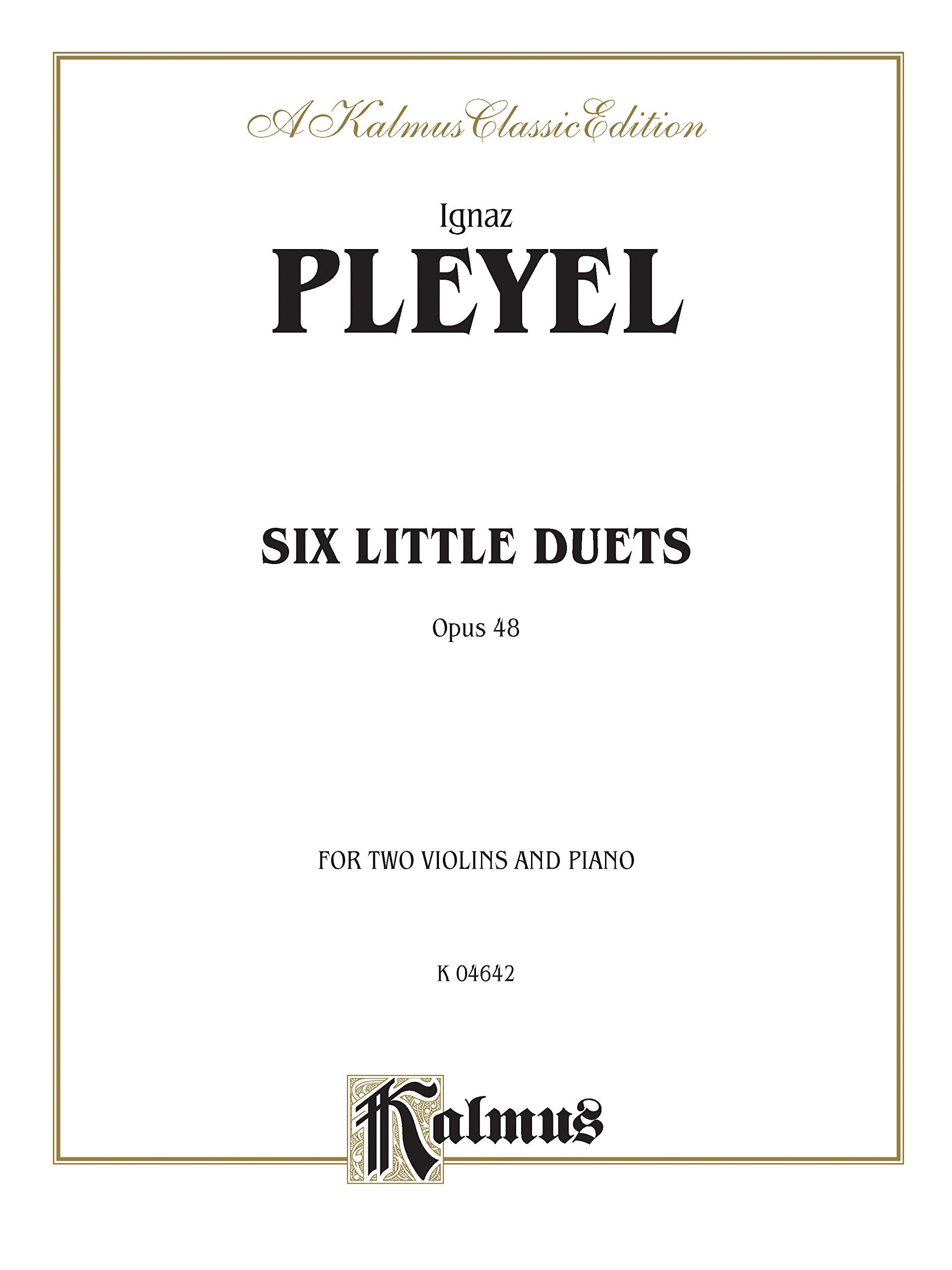 Six Little Duets, Op. 48 (Kalmus Edition),Used