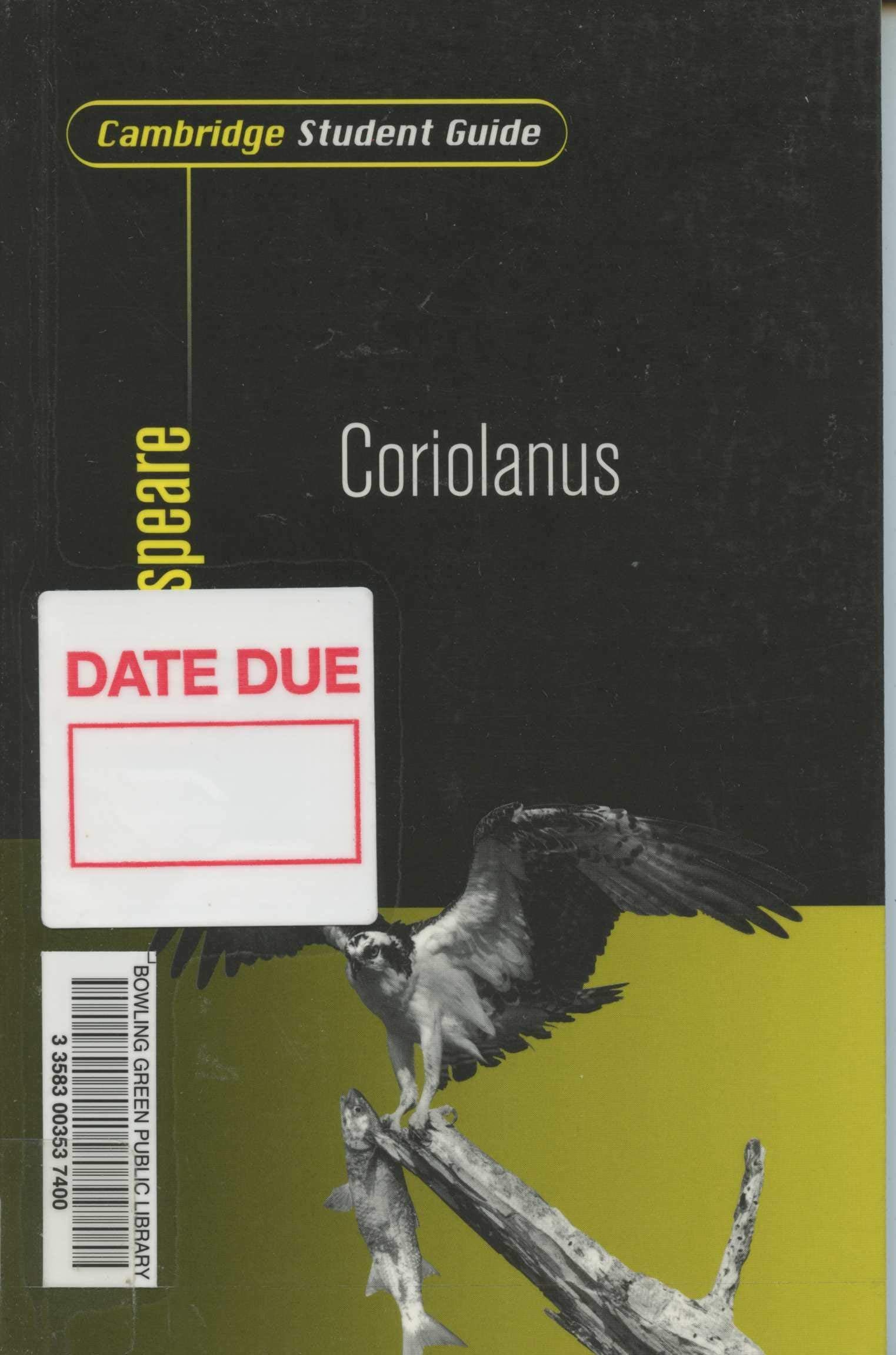 Cambridge Student Guide to Coriolanus (Cambridge Student Guides),Used