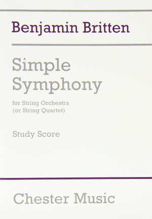 Simple Symphony for String Orchestra: Study Score,Used