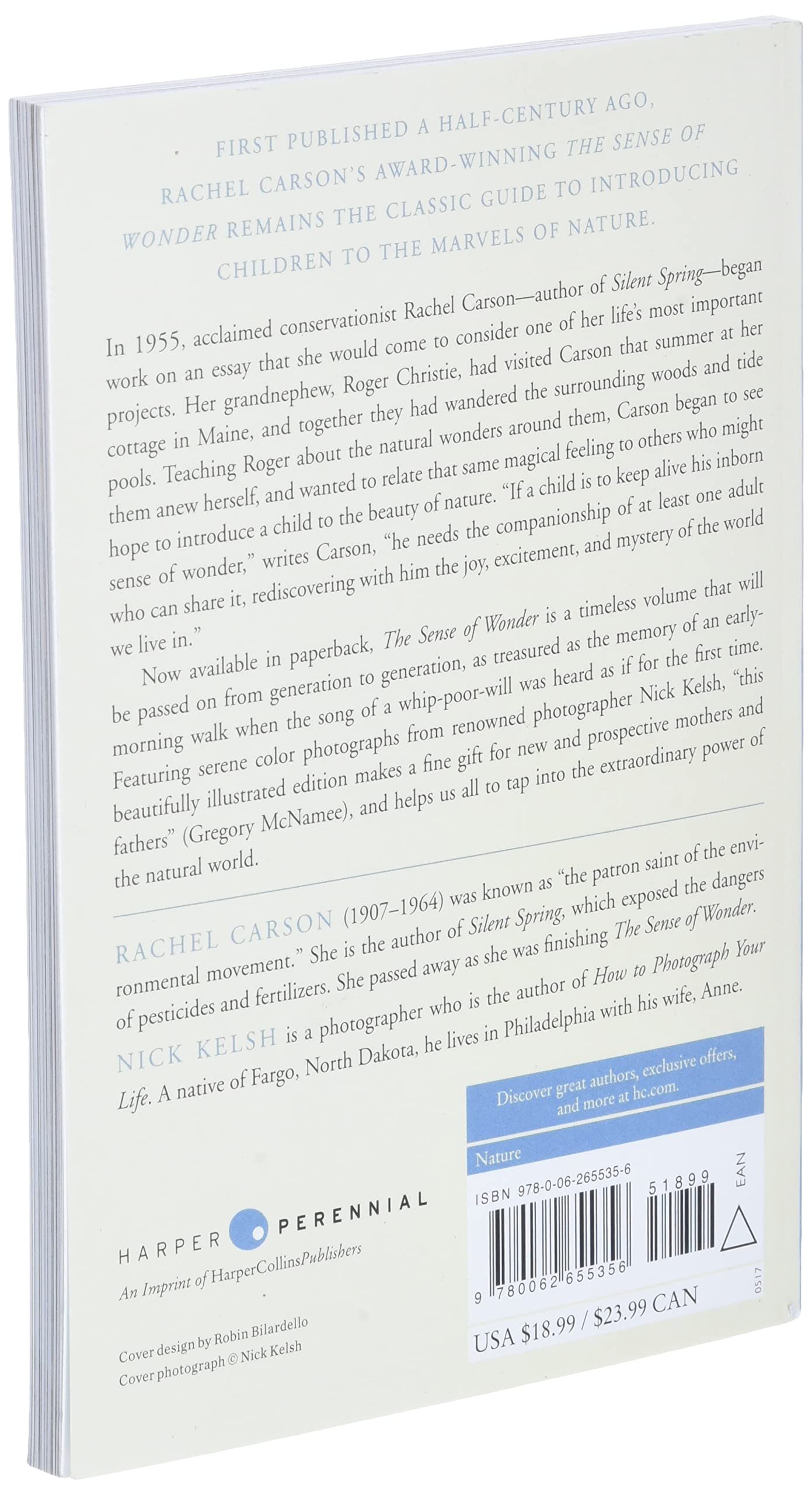 The Sense of Wonder: A Celebration of Nature for Parents and Children,Used