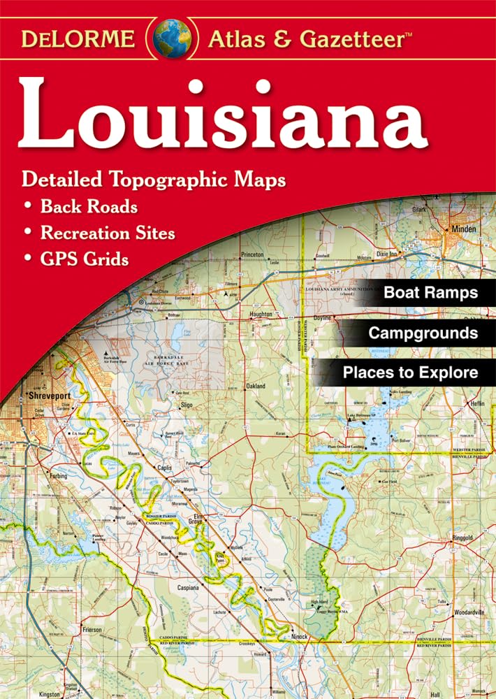 Louisiana Atlas & Gazetteer (Delorme Atlas & Gazetteer),New