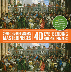 SpottheDifference Masterpieces: 40 EyeBending FineArt Puzzles,Used