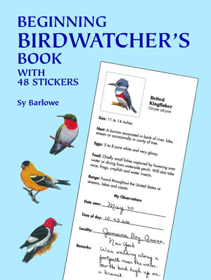 Beginning Birdwatcher's Book: With 48 Stickers (Dover Children's Activity Books),Used