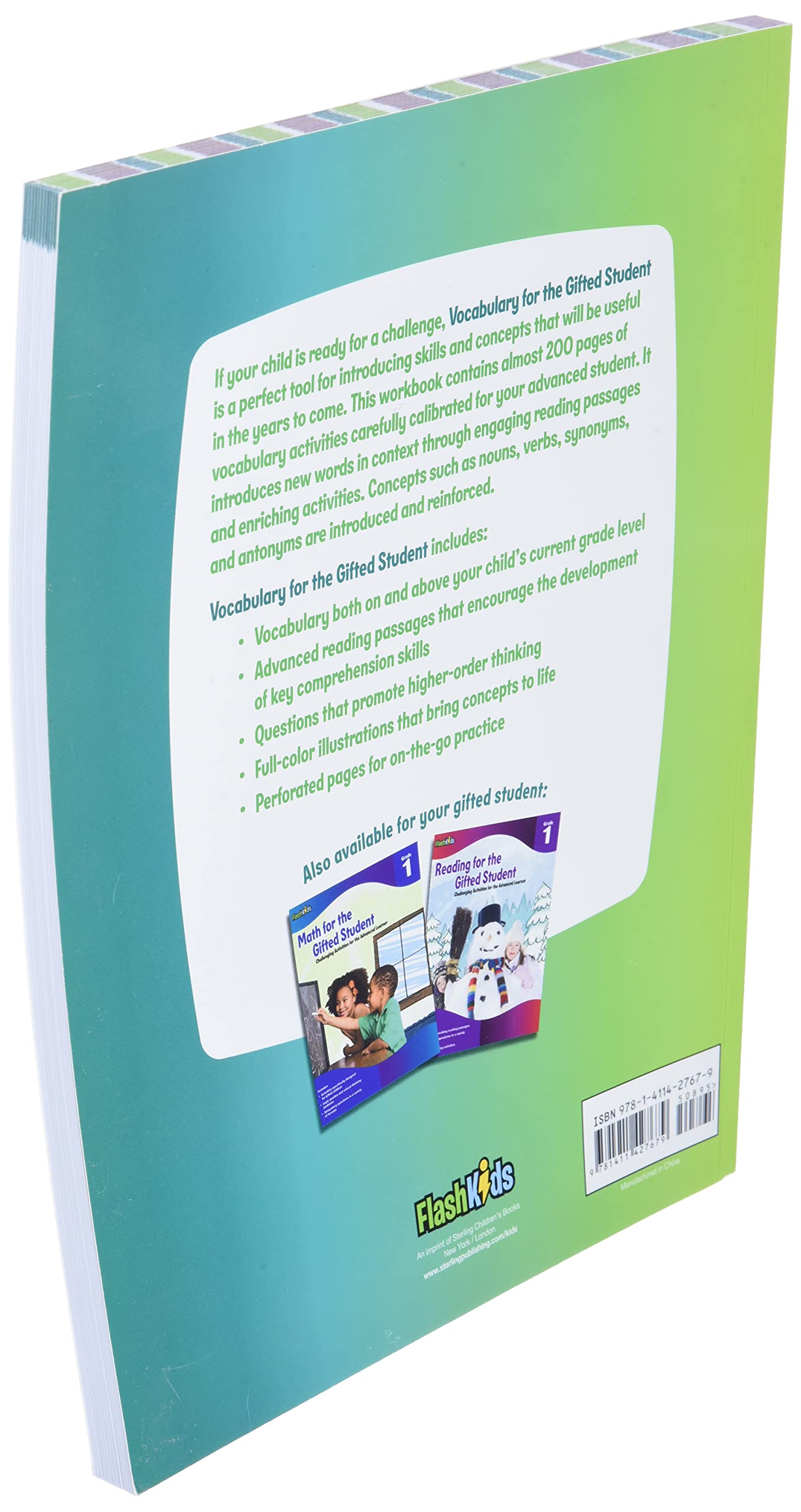 Vocabulary for the Gifted Student Grade 1 (For the Gifted Student): Challenging Activities for the Advanced Learner,Used