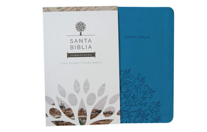 Biblia Reina Valera 1960 Letra Grande. Smil Piel Azul, Tamao Manual / Spanish Holy Bible Rvr 1960. Handy Size, Large Print, Bl