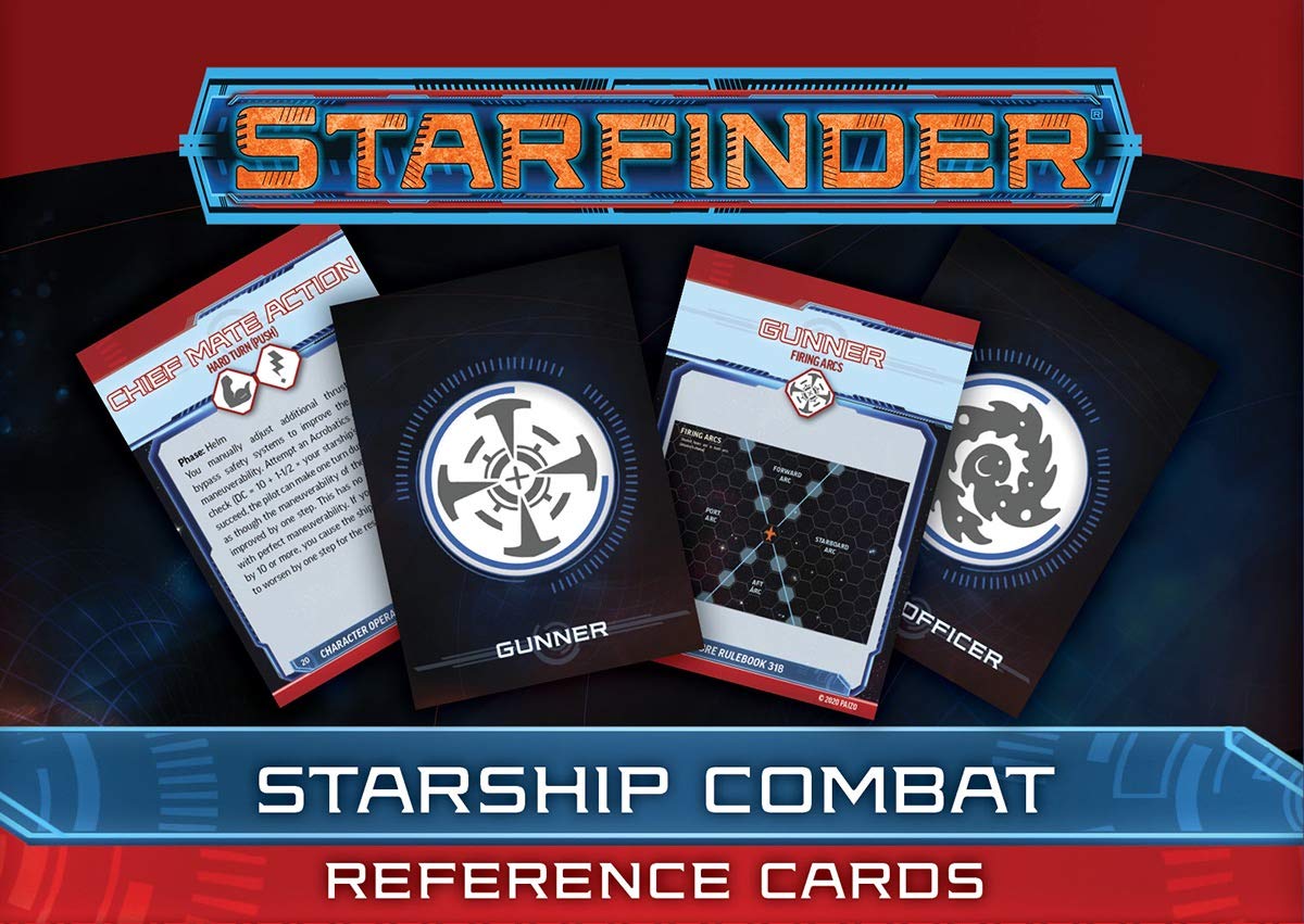 Starfinder Starship Combat Reference Cards,Used