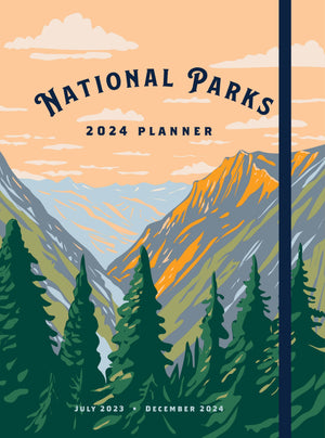 National Parks 2024 Weekly Planner: July 2023  December 2024,Used
