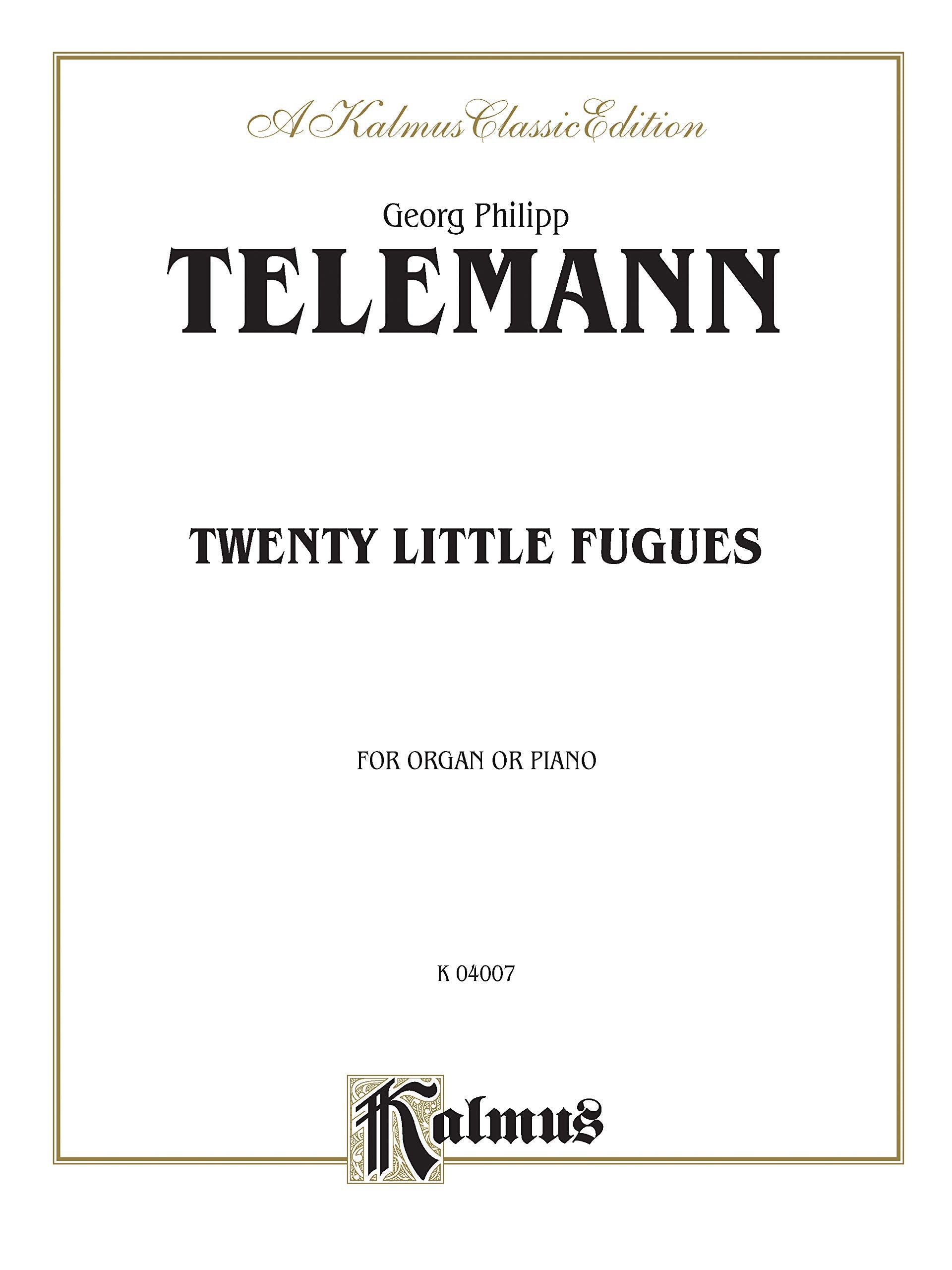 Twenty Little Fugues (Kalmus Edition),Used