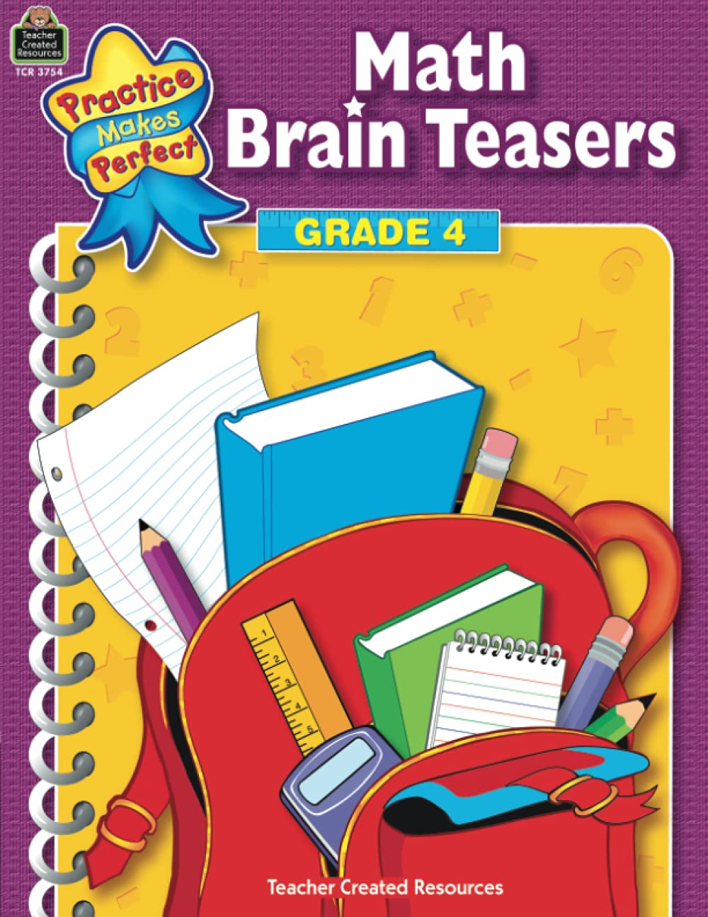 Math Brain Teasers Grade 4: Grade 4 (Practice Makes Perfect),Used