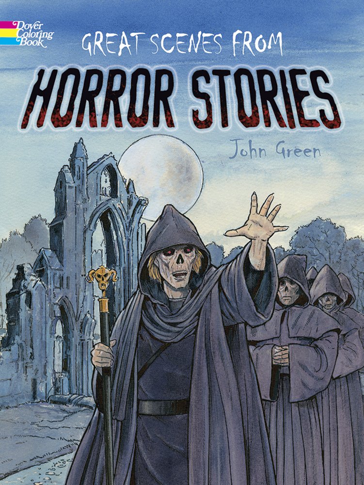 Great Scenes from Horror Stories (Dover Classic Stories Coloring Book),Used