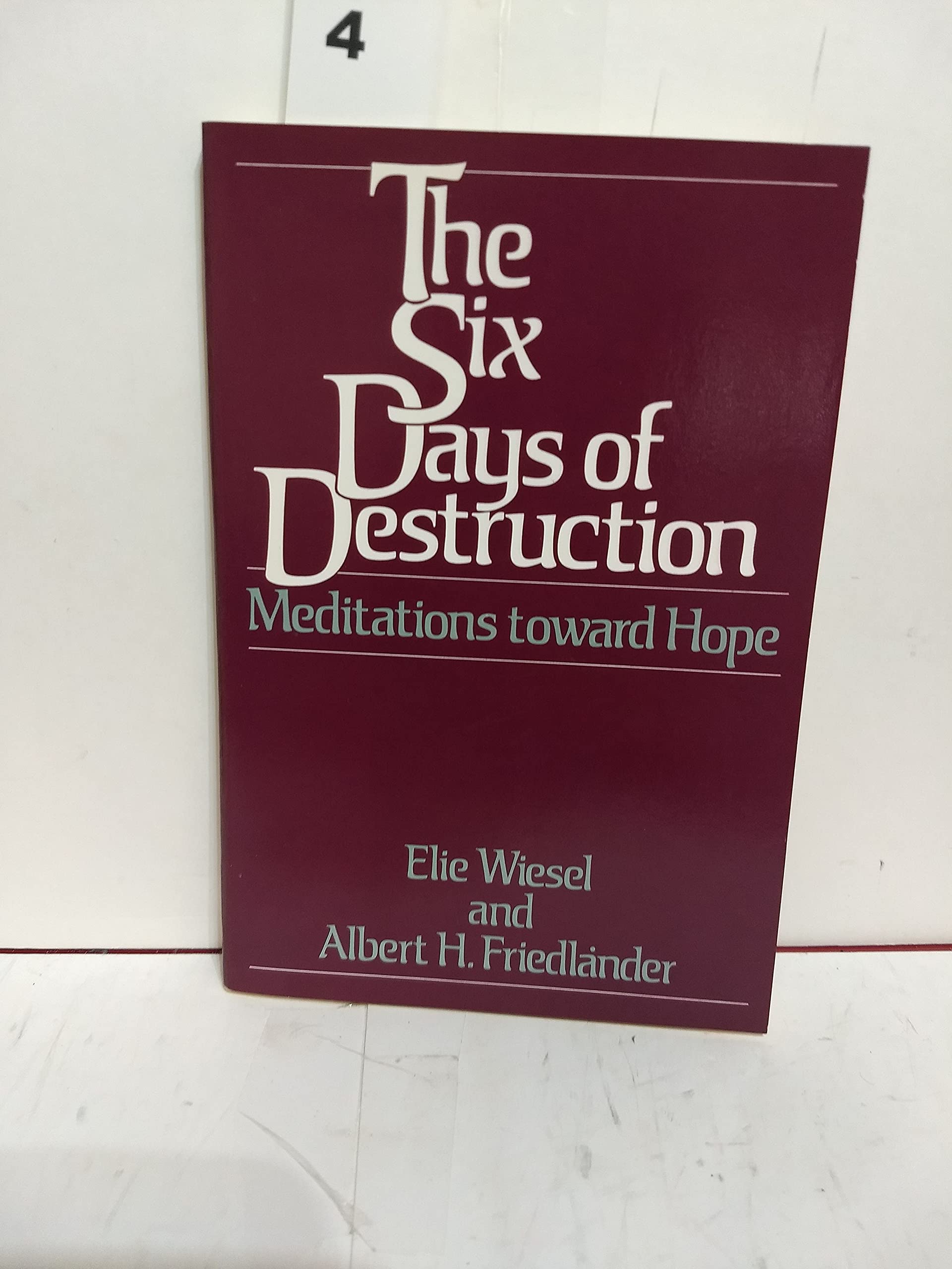 The Six Days Of Destruction: Meditations Toward Hope,Used