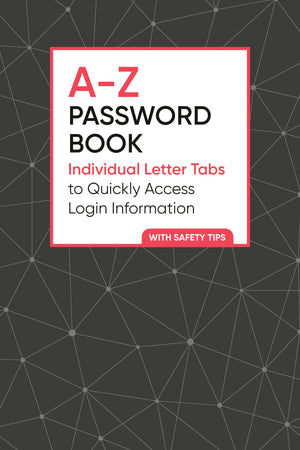 Az Password Book: Individual Letter Tabs To Quickly Access Login Information,New