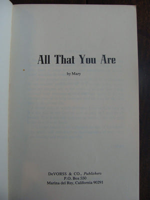 All That You Are,New