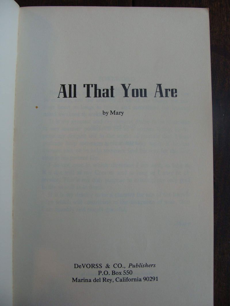All That You Are,New