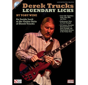 Derek Trucks Legendary Licks: An Inside Look at the Guitar Style of Derek Trucks Book/Online Audio