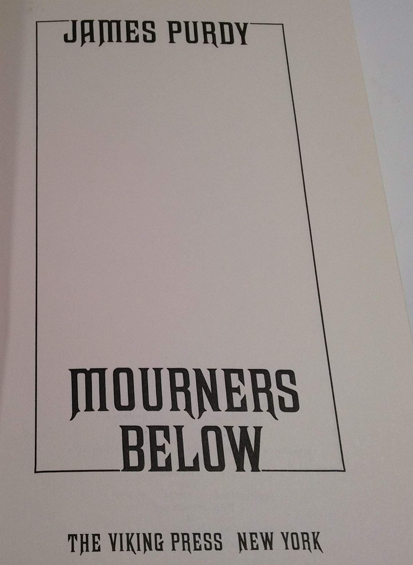 Mourners Below,Used