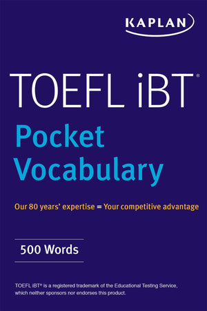 TOEFL Pocket Vocabulary: 600 Words + 420 Idioms + Practice Questions (Kaplan Test Prep),Used