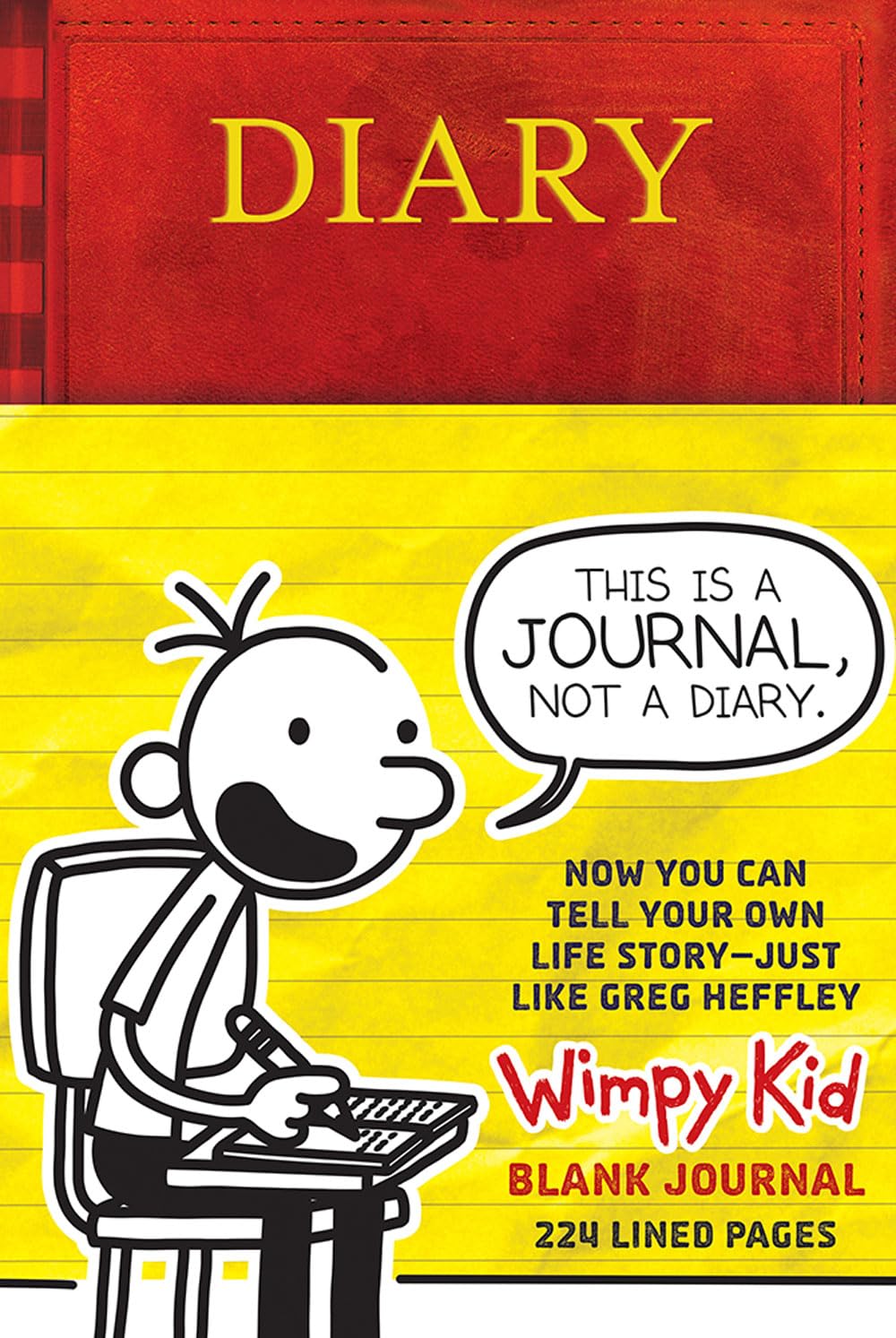 The Diary of a Wimpy Kid Blank Journal: 224 Lined Pages and Jeff Kinney Spot Art Throughout (More from the Wimpy World),Used