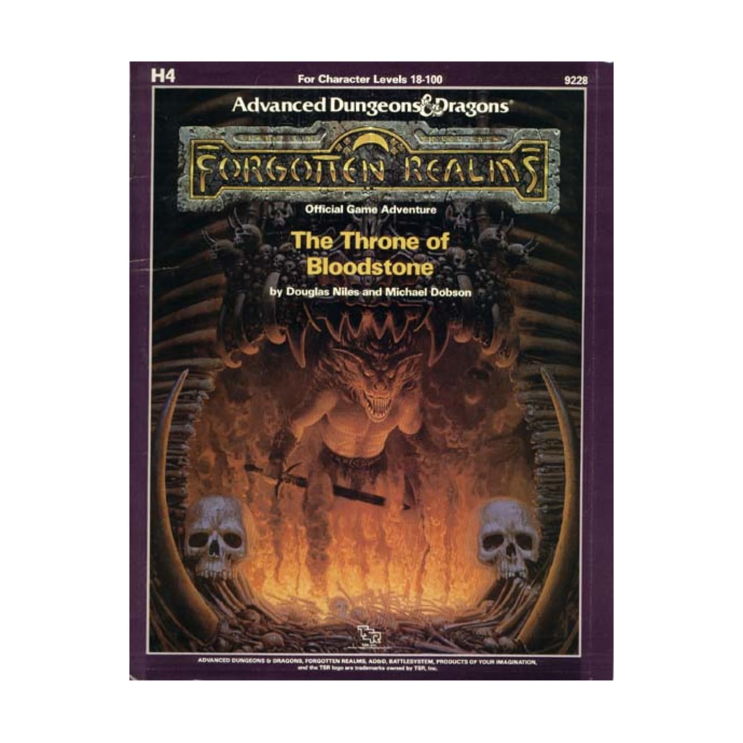 The Throne Of Bloodstone (Advanced Dungeons & Dragons: Forgotten Realms Adventure, No. H4),New