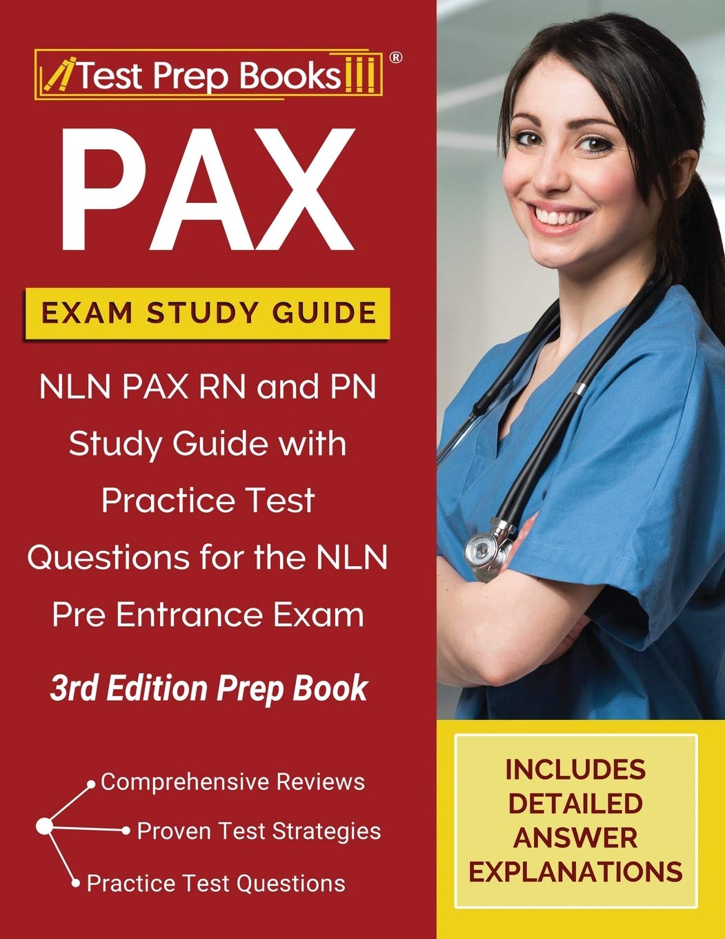 PAX Exam Study Guide: NLN PAX RN and PN Study Guide with Practice Test Questions for the NLN Pre Entrance Exam [3rd Edition Prep,Used