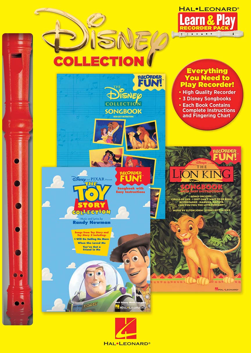 Disney Collection: Learn & Play Recorder Pack,New