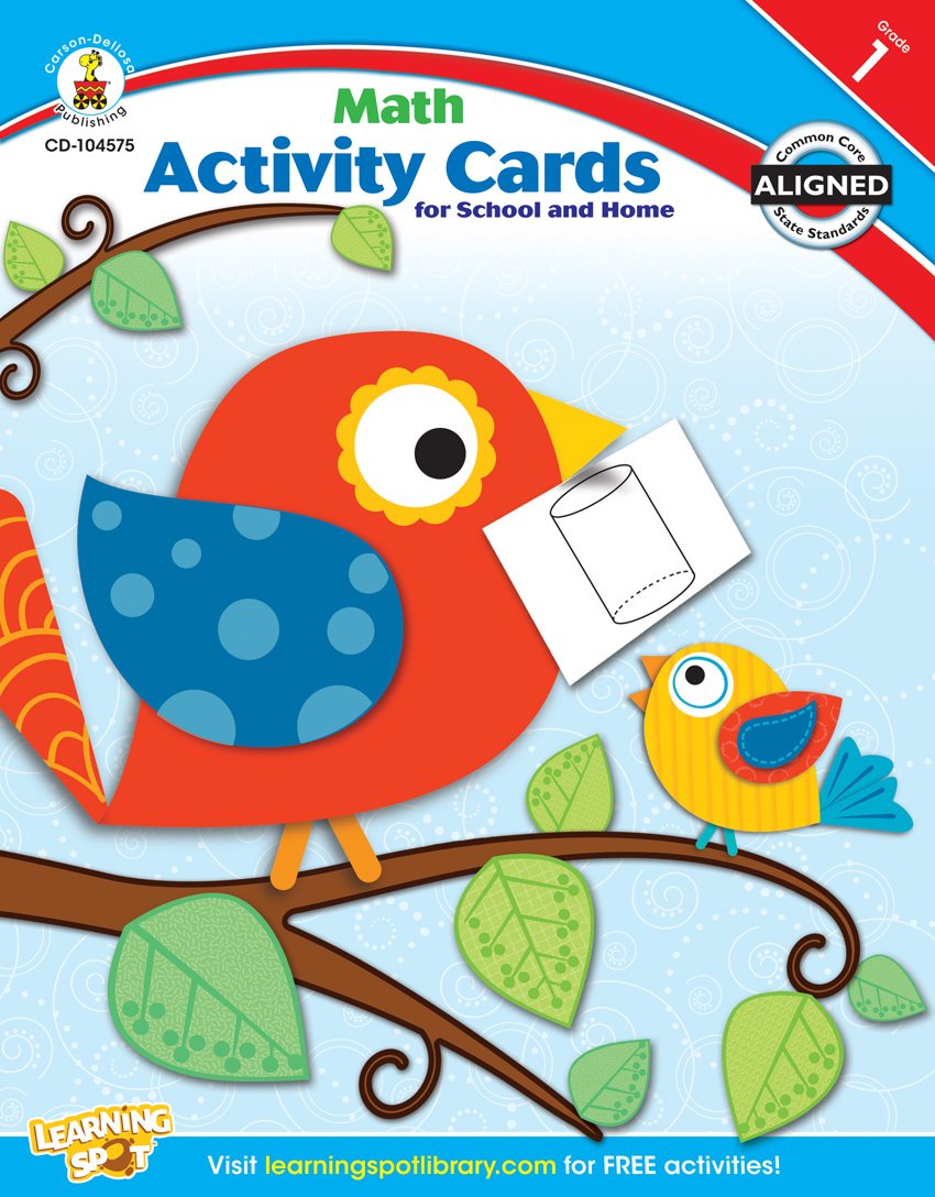 Math Activity Cards For School And Home, Grade 1,Used