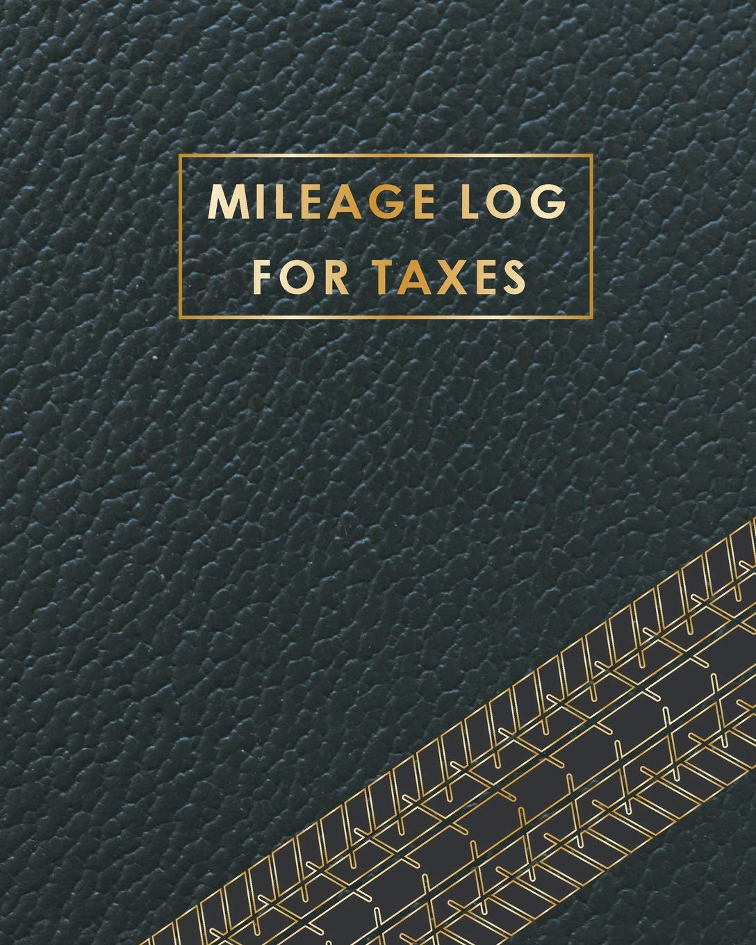 Mileage Log for Taxes: Black Cover  Daily Tracking Your Simple Mileage Log Book, Odometer  Notebook for Business or Personal,New