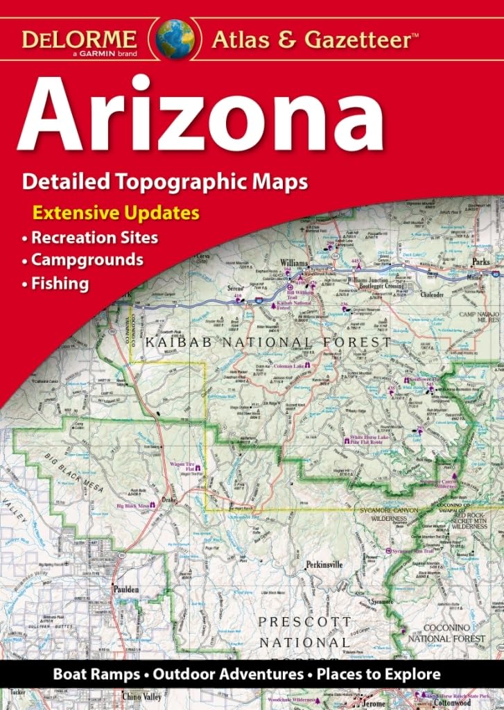 Delorme Atlas & Gazetteer Arizona,Used