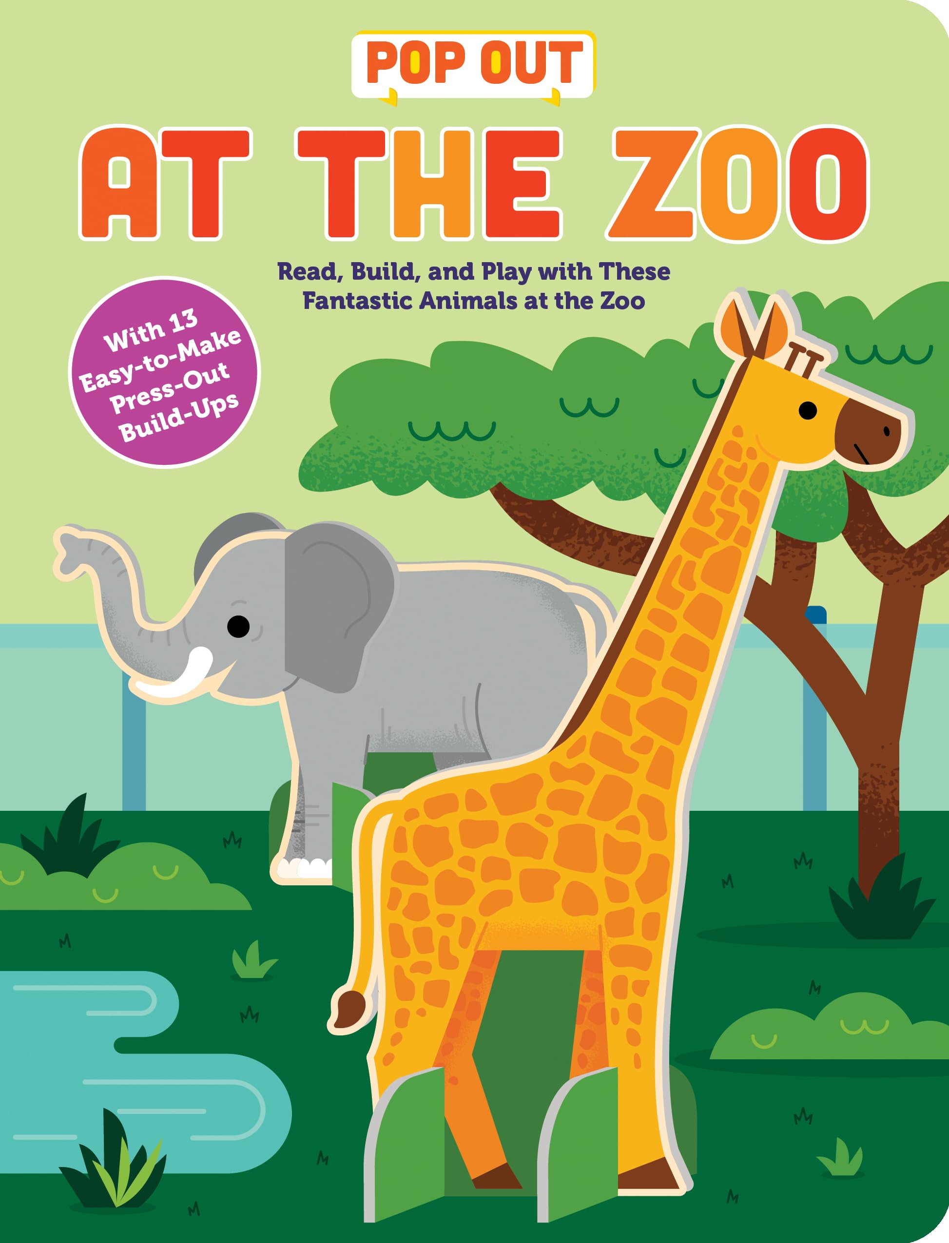 Pop Out at the Zoo: Read, Build, and Play with these Fantastic Animals at the Zoo (Pop Out Books, 4),New