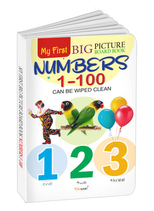 My First Big Picture Board Book Numbers 1-100 : Educational Toddler Picture Books, Childrens Early Learning Picture Book, Toddler Educational Book, Kids Learning Board Book