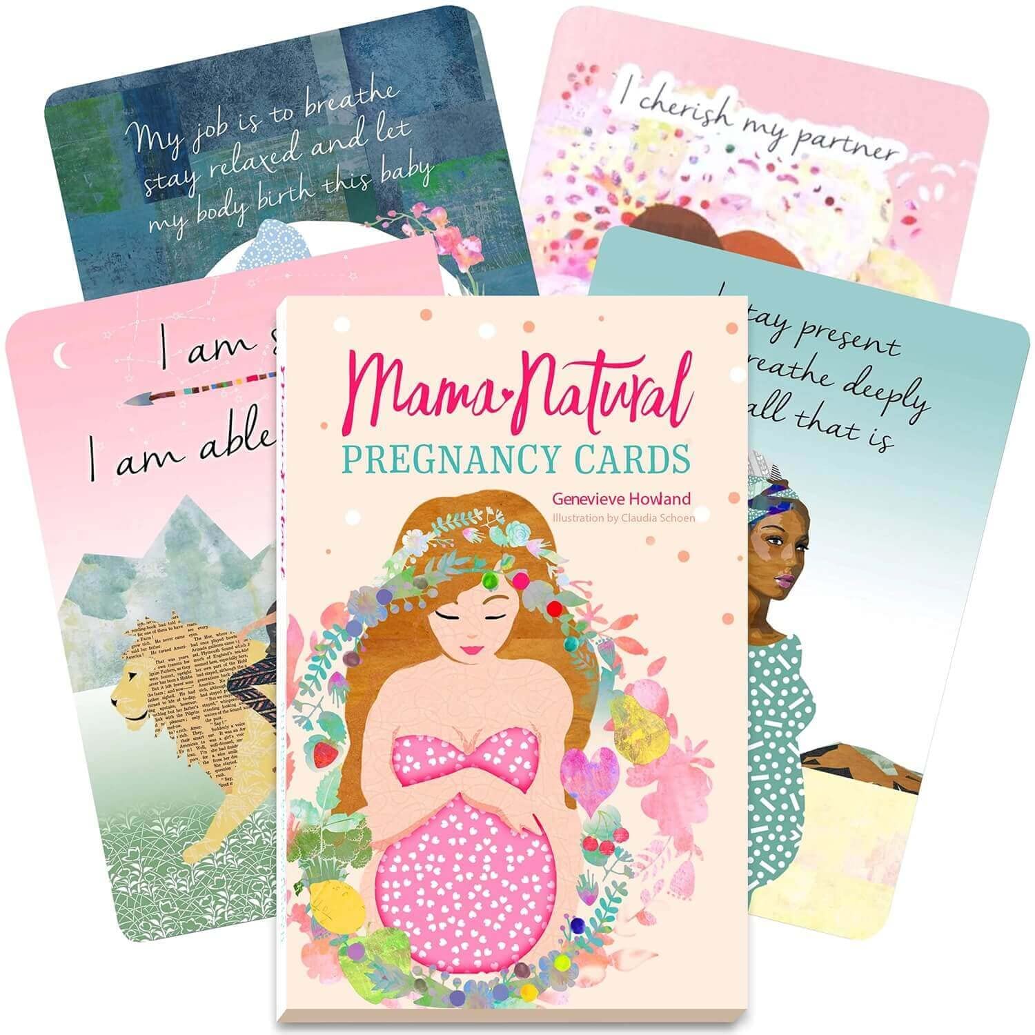 Mama Natural Pregnancy Affirmation Cards For Women  50 Beautiful New Mom Affirmation Cards To Inspire & Empower You Along Your ,New