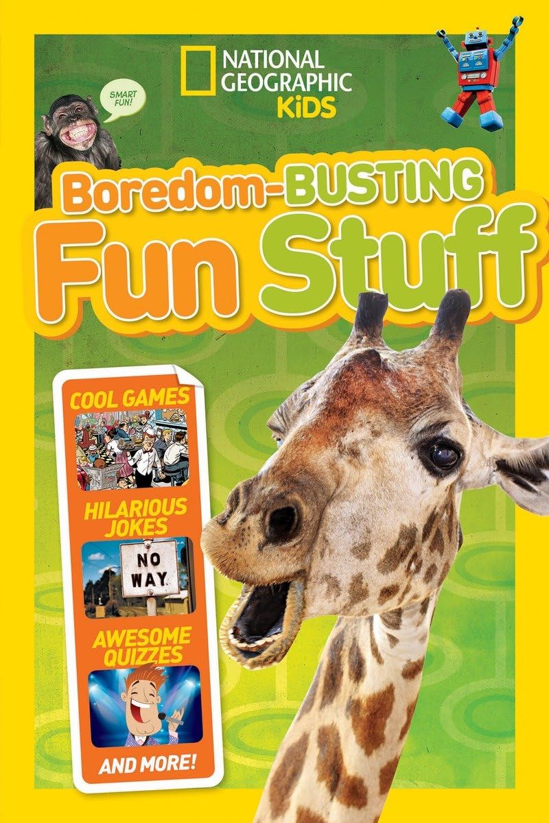 BoredomBusting Fun Stuff: Cool Games, Hilarious Jokes, Awesome Quizzes, and More! (National Geographic Kids),Used