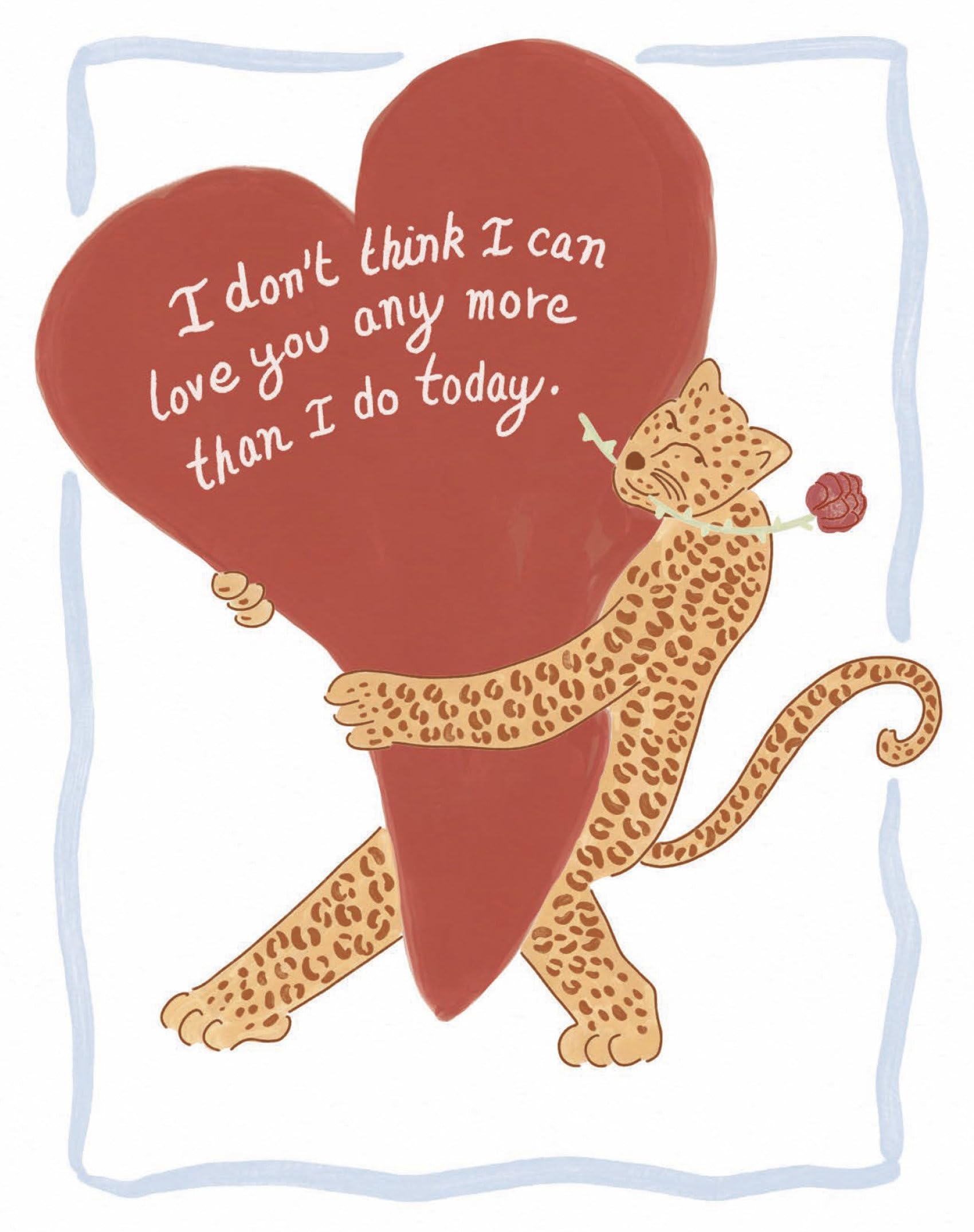 Love Muchly Greeting Cards: Love  I DonT Think I Can Love You Any More Than I Do (Pack Of 6)