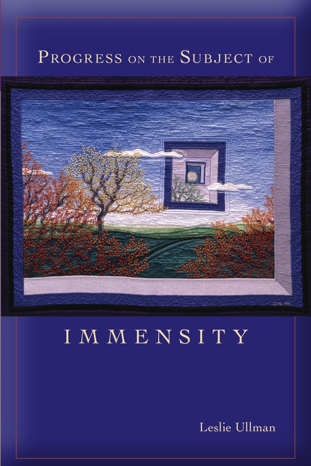 Progress on the Subject of Immensity (Mary Burritt Christiansen Poetry Series),Used