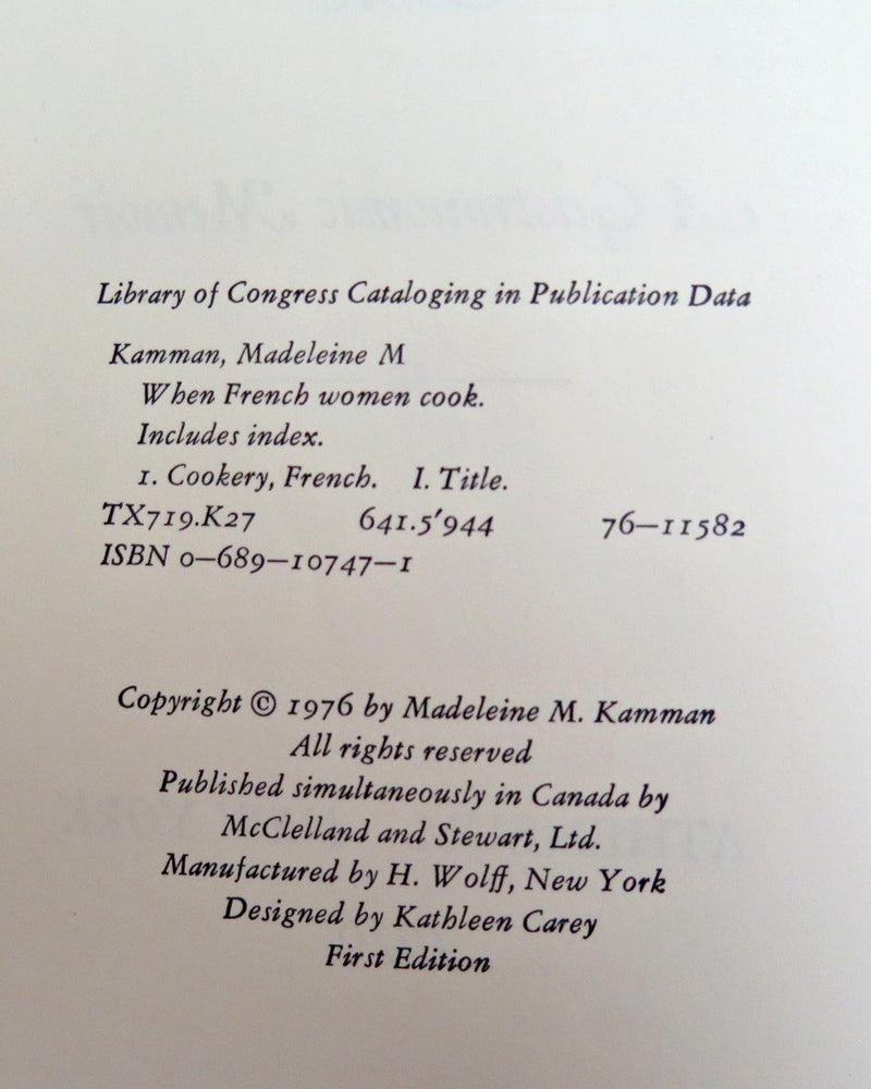When French Women Cook: A Gastronomic Memoir,Used