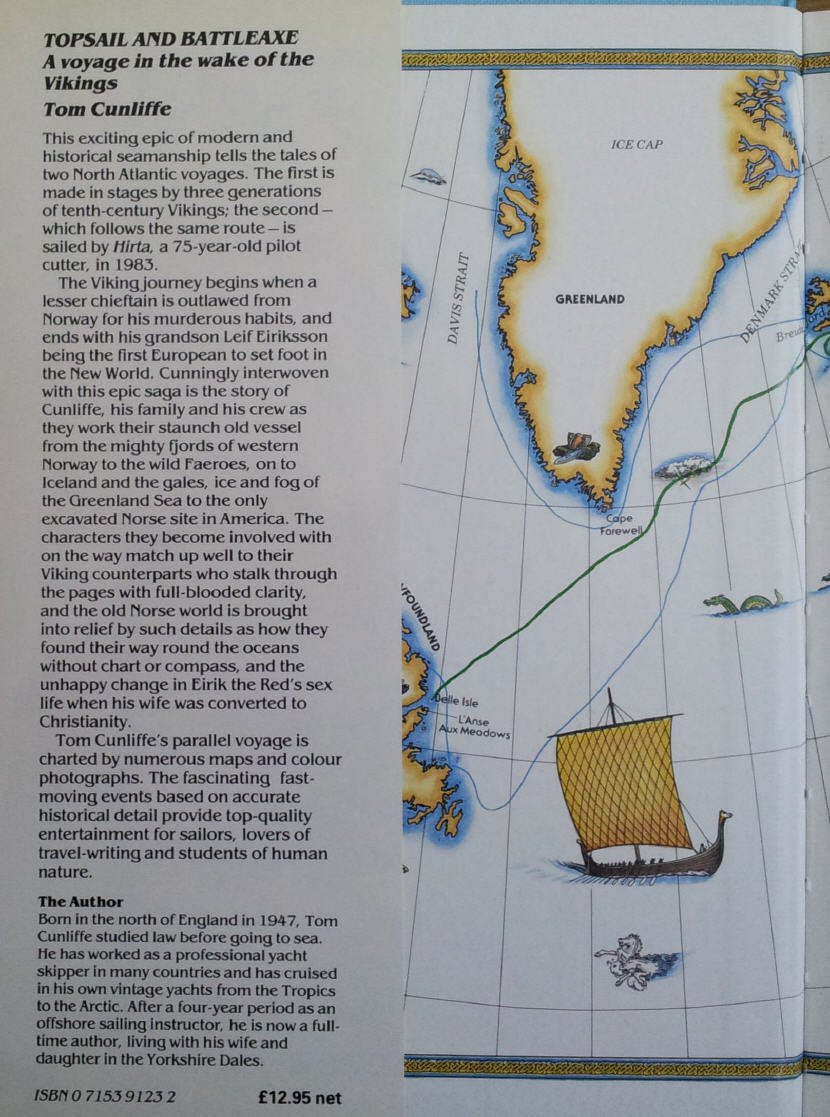 Topsail & Battleaxe: A Voyage In The Wake Of The Vikings,Used