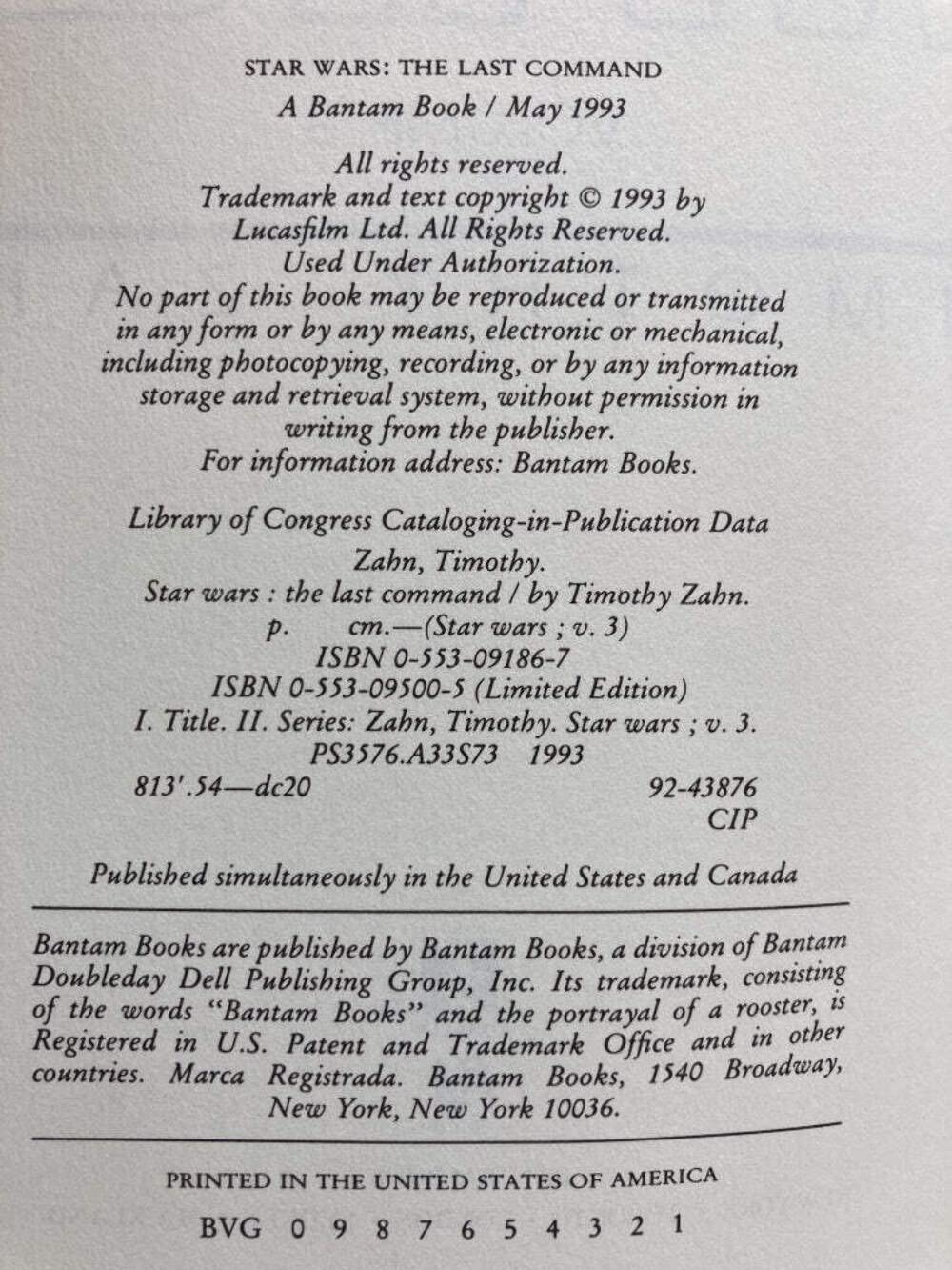 Star Wars: The Last Command,New