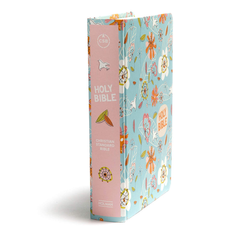 CSB Journal and Draw Bible for Kids, Blue, Black Letter, SingleColumn, Wide Margins, Journaling Space, Illustrations, Reading P,Used