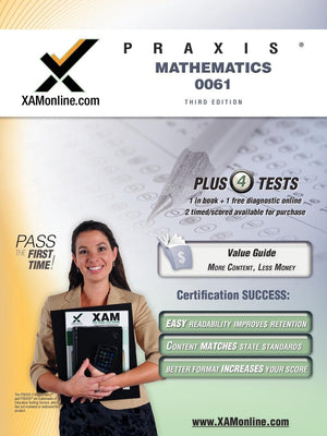 PRAXIS II Mathematics 0061 Teacher Certification Test Prep Study Guide (Praxis II Teacher's XAM, 1),Used