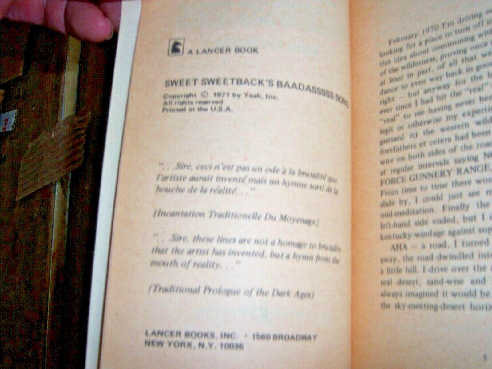 Sweet Sweetback's Baadasssss Song: A Guerilla Filmmaking Manifesto,Used