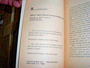 Sweet Sweetback's Baadasssss Song: A Guerilla Filmmaking Manifesto,Used