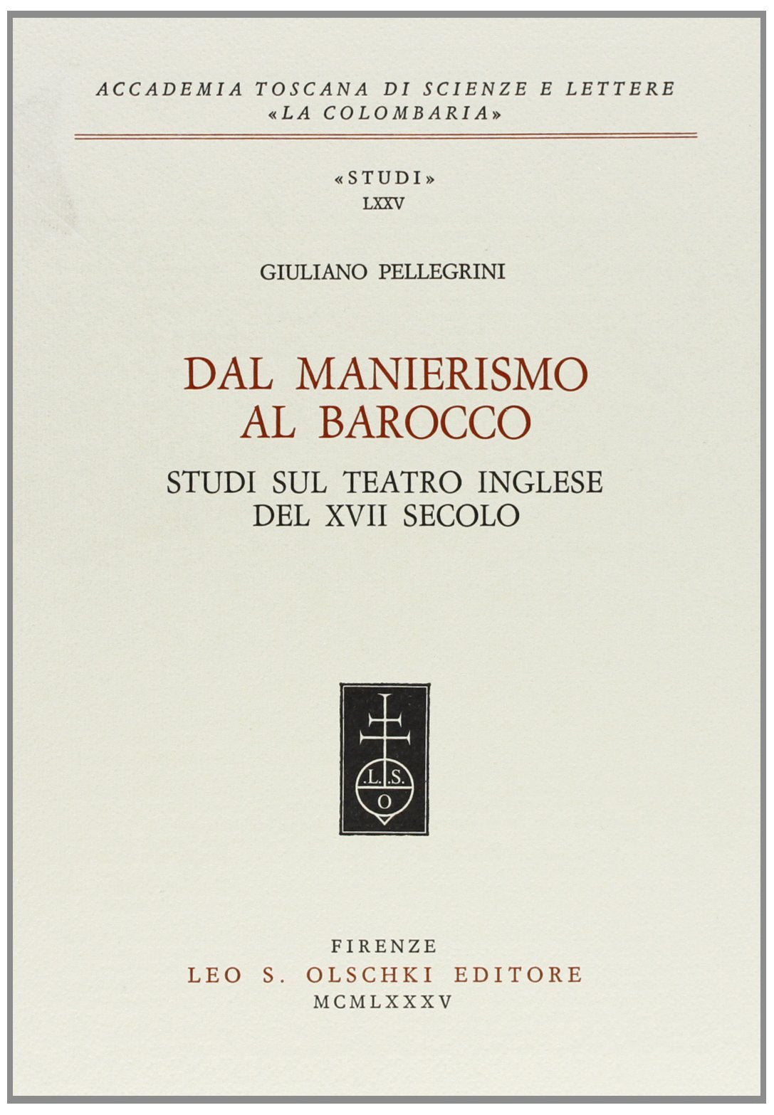 DAL MANIERISMO AL BAROCCO,Used